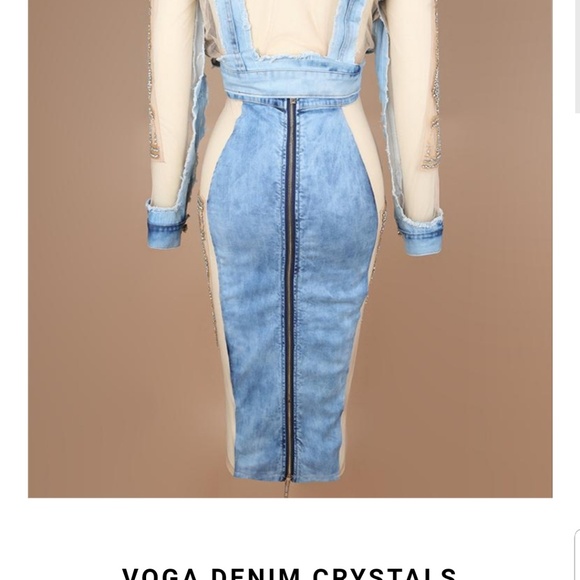 Denim Skirt Set - Picture 2 of 8